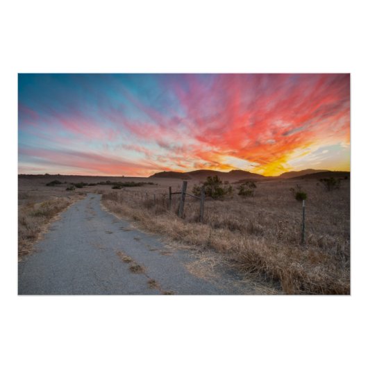 Poster Premier coucher du soleil du jour (Devant)