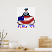 POSTER PREMIER DRAPEAU AMÉRICAIN (Cuisine)