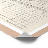 Poster Premier formulaire d'impôt américain sur le revenu (Coin)