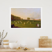 Poster Premier Grand Match de cricket joué par les membre (Cuisine)