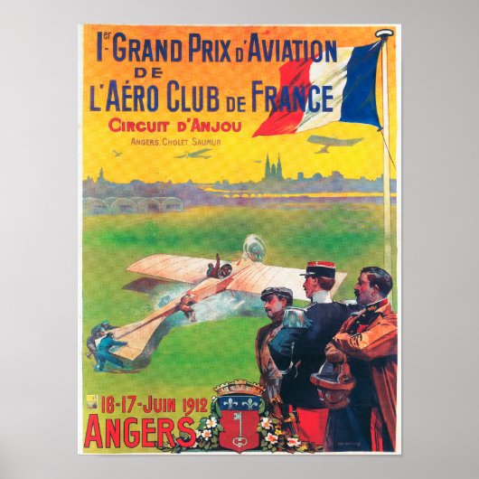 Poster Premier Grand Prix de l'aviation (Devant)