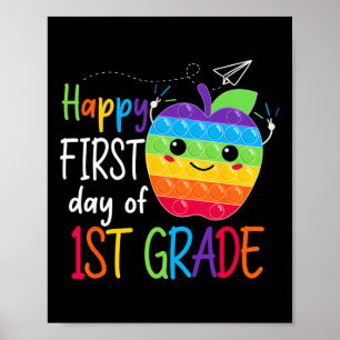 Poster Premier jour de 1ère année Enseignante Filles Garç
