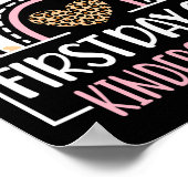 Poster Premier Jour de jardin d'enfants s'amuser Retour à (Coin)