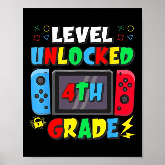 Poster Premier jour de la 4e année niveau débloqué jeu Ck (Devant)