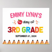 Poster Premier jour de l'école 3e année (Devant)