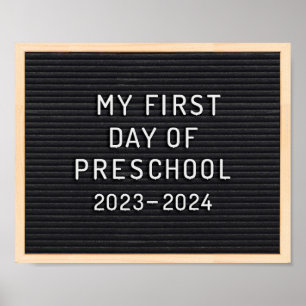 Poster Premier jour de l'école maternelle Premier jour de
