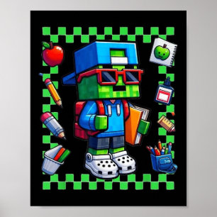Poster Premier Jour De L'École Retour À L'École Joueurs G
