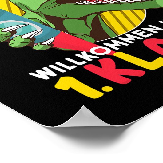 Poster Premier jour de l'enseignant Dinosaure de l'école (Coin)