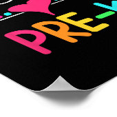 Poster Premier Jour De Pré K Bonjour Retour À L'École Ens (Coin)