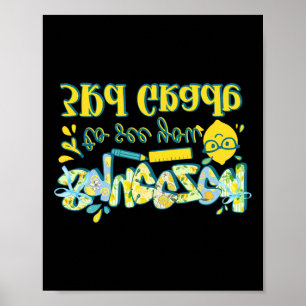 Poster Premier jour d'enseignant de 3e année Lemon Clroom