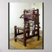 Poster Premier métier à tisser, 1750 (Devant)