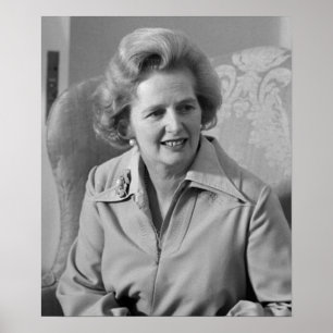 Poster Premier ministre britannique Margaret Thatcher