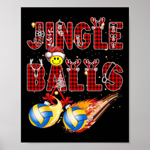 Poster Premier Noël Comme Papa Jingle Volleyball Papa Onc
