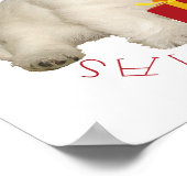 Poster Premier Noël de chiot Westie (Coin)