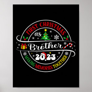 Poster Premier Noël en tant que frère 2023 Famille de Noë