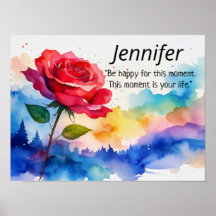 Poster PREMIER NOM _ PERSONNALISER JENNIFER Prénom