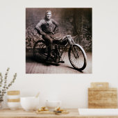 POSTER PREMIER PIONNIER MOTO RAY WEISHAAR 1914 (Cuisine)