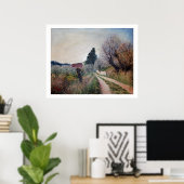 Poster PREMIER PRINTEMPS EN GOUVERNALAIS / Paysage Toscan (Bureau à domicile)