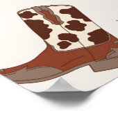 Poster Premier Rodeo Cowboy 1ère fête d'anniversaire Bien (Coin)