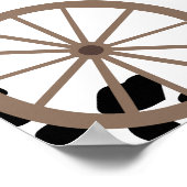 Poster Premier Rodéo Western Boy Premier anniversaire Bie (Coin)