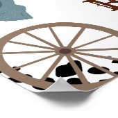 Poster Premier Rodéo Western Boy Premier anniversaire Bie (Coin)