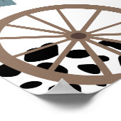 Poster Premier Rodéo Western Wild West Boy Premier annive (Coin)