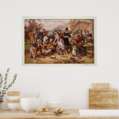 Poster Premier Thanksgiving de Jean Leon Gerome Ferris (Cuisine)