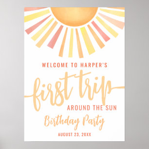 Poster Premier Tour Autour Du Soleil 1er Anniversaire Bie