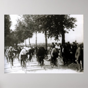 Poster Premier Tour de France 1903 Premier Kilomètre Cycl