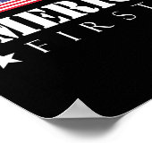 Poster Premier Trump 2024 L'Amérique d'abord (Coin)