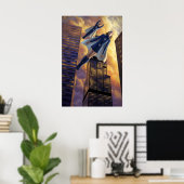 Poster Premier vol (Bureau à domicile)