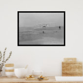 Poster Premier vol d'avion, Kitty Hawk 1903 (Cuisine)