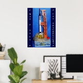 Poster Premier vol imprimé (Bureau à domicile)