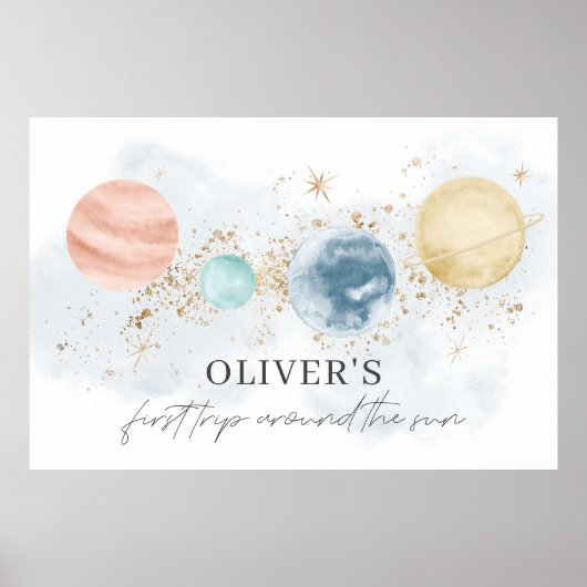 Poster Premier Voyage Autour De La Bannière Soleil (Devant)