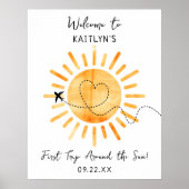 Poster Premier Voyage Autour Du Soleil 1Er Anniversaire B (Devant)