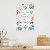 Poster Premier voyage autour du soleil Anniversaire 20x30 (Cuisine)