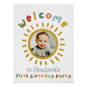 Poster Premier Voyage Autour Du Soleil Anniversaire Affic (Devant)