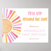 Poster Premier voyage autour du soleil filles 1er premier (Devant)