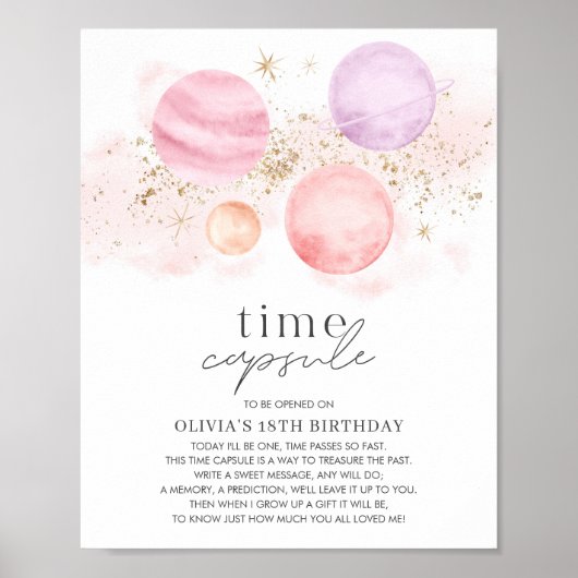 Poster Premier Voyage Autour Du Sun Girls Time Capsule (Devant)