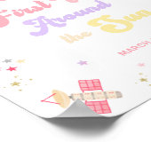 Poster Premier voyage vers le rose rétro autour de l'Affi (Coin)