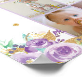 Poster Première année 1er anniversaire Photo Milestone Co (Coin)