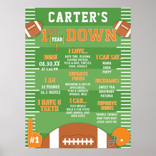 Poster Première année Down Orange Football 1er Anniversai (Devant)