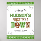 Poster Première année Football bas 1er anniversaire Affic (Devant)