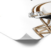 Poster Première année Football bas 1er anniversaire Bienv (Coin)