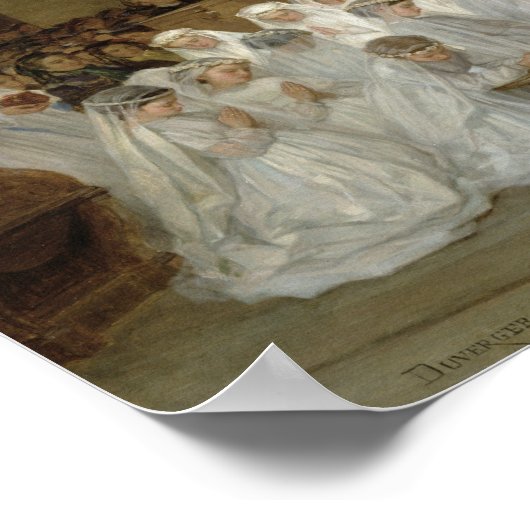 Poster Première communion, 1867 (Coin)