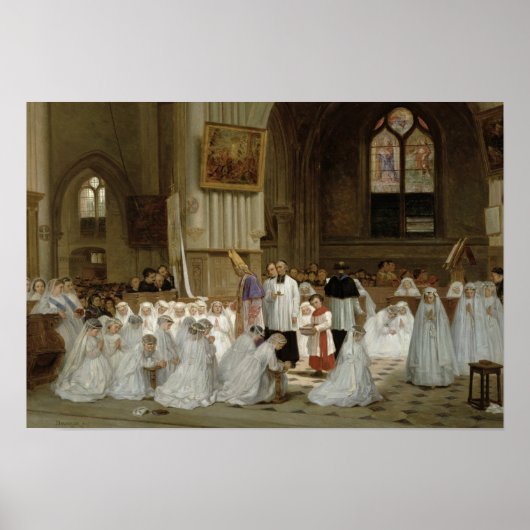 Poster Première communion, 1867 (Devant)