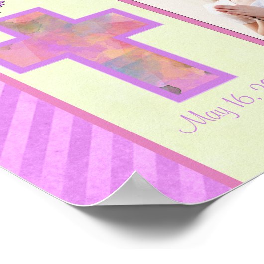 Poster Première communion 8"x10" - Insertion de cadre pho (Coin)