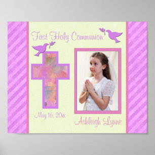Poster Première communion 8"x10" - Insertion de cadre pho