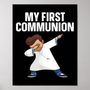 Poster Première Communion Art Pour Garçons Filles Enfants
