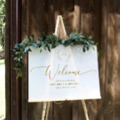 Poster Première couronne d'Affiche de bienvenue d'or